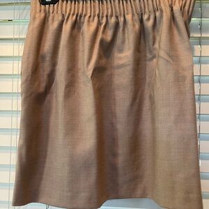 J.Crew NWOT lined short tan skirt,pockets and comfort elastic waist band,2